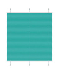 Store plissé vert pétrole 120x100cm largeur du tissu 119,4cm | Mobilier & Déco