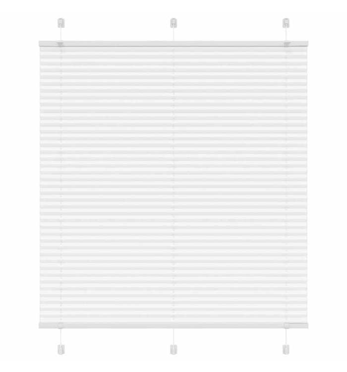 Store plissé blanc 120x150cm largeur du tissu 119,4cm polyester | Mobilier & Déco