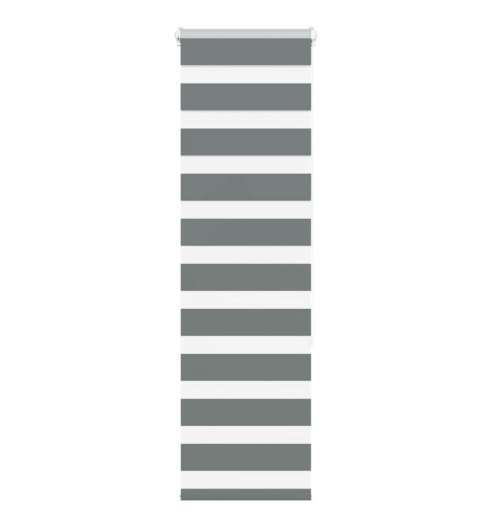 Store zèbre gris foncé largeur du tissu 45,9 cm polyester | Mobilier & Déco