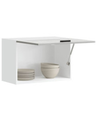 Armoire murale de cuisine Porto gris béton bois d'ingénierie | Mobilier & Déco