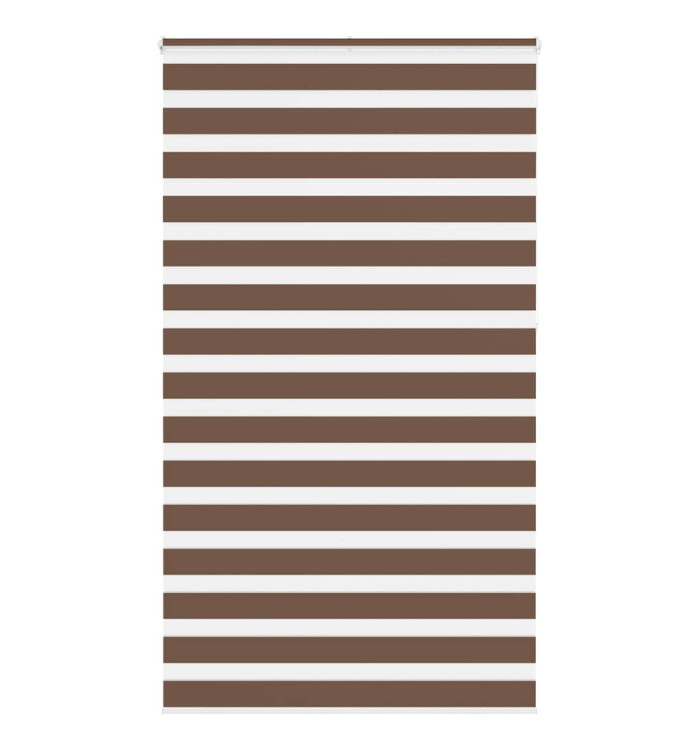 Store zèbre marron 130x230cm largeur du tissu 125,9cm polyester | Mobilier & Déco