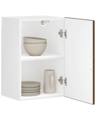 Armoire murale de cuisine Porto chêne marron bois d'ingénierie | Mobilier & Déco