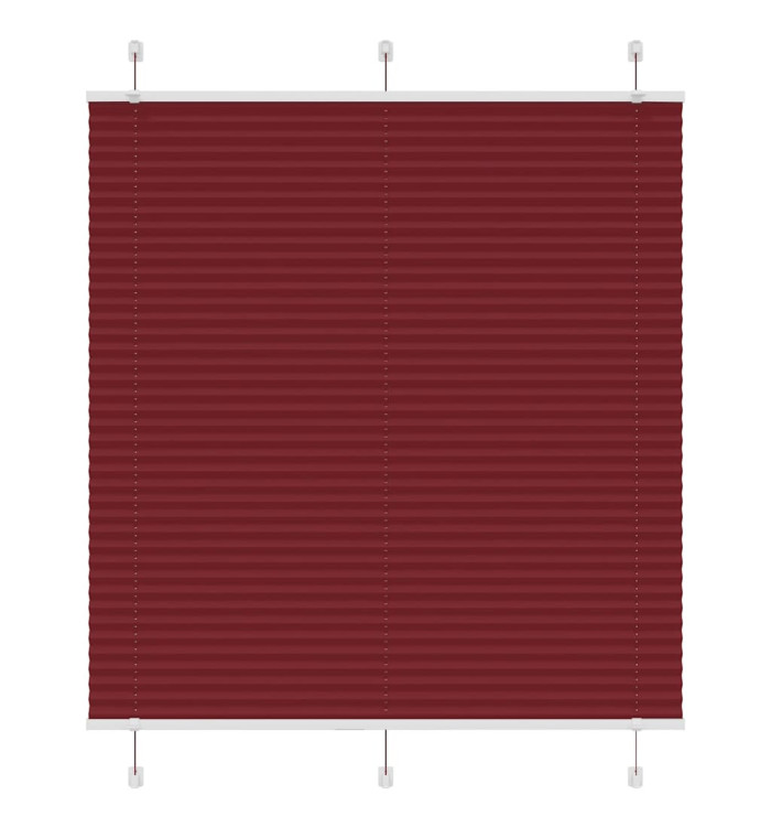 Store plissé rouge bordeaux 120x150 cm largeur du tissu 119,4cm | Mobilier & Déco