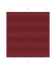 Store plissé rouge bordeaux 120x150 cm largeur du tissu 119,4cm | Mobilier & Déco