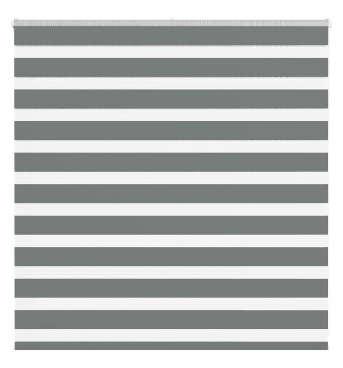 Store zèbre gris foncé largeur du tissu 140,9 cm polyester | Mobilier & Déco