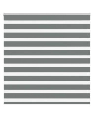 Store zèbre gris foncé largeur du tissu 140,9 cm polyester | Mobilier & Déco