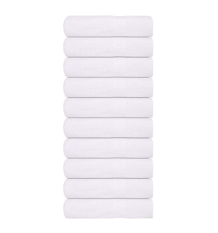Essuie-mains 10 pcs blanc 50x100 cm 360 g/m² 100% coton | Mobilier & Déco