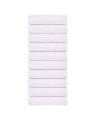 Essuie-mains 10 pcs blanc 50x100 cm 360 g/m² 100% coton | Mobilier & Déco