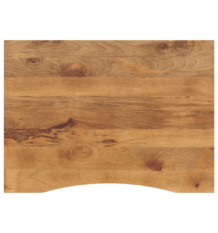 Dessus de bureau avec courbe 110x80x2,5 cm manguier massif brut | Mobilier & Déco