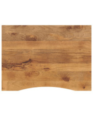 Dessus de bureau avec courbe 110x80x2,5 cm manguier massif brut | Mobilier & Déco