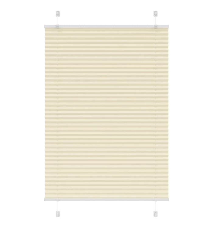 Store plissé crème 100x150 cm largeur du tissu 99,4cm polyester | Mobilier & Déco