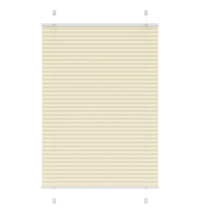 Store plissé crème 90x150 cm largeur du tissu 89,4 cm polyester | Mobilier & Déco