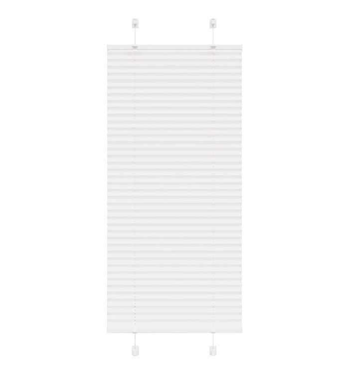 Store plissé blanc 55x100 cm largeur du tissu 54,4 cm polyester | Mobilier & Déco