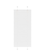 Store plissé blanc 55x100 cm largeur du tissu 54,4 cm polyester | Mobilier & Déco