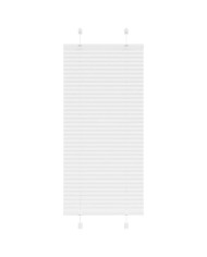 Store plissé blanc 65x100 cm largeur du tissu 64,4 cm polyester | Mobilier & Déco