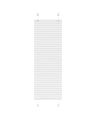 Store plissé blanc 40x150 cm largeur du tissu 39,4 cm polyester | Mobilier & Déco