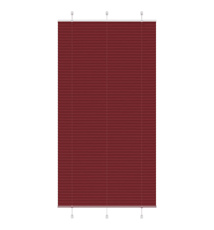 Store plissé rouge bordeaux 105x200 cm largeur du tissu 104,4cm | Mobilier & Déco
