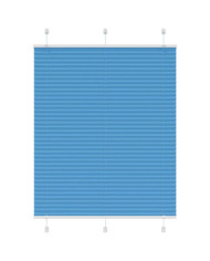 Store plissé bleu 105x100 cm largeur du tissu 104,4cm polyester | Mobilier & Déco