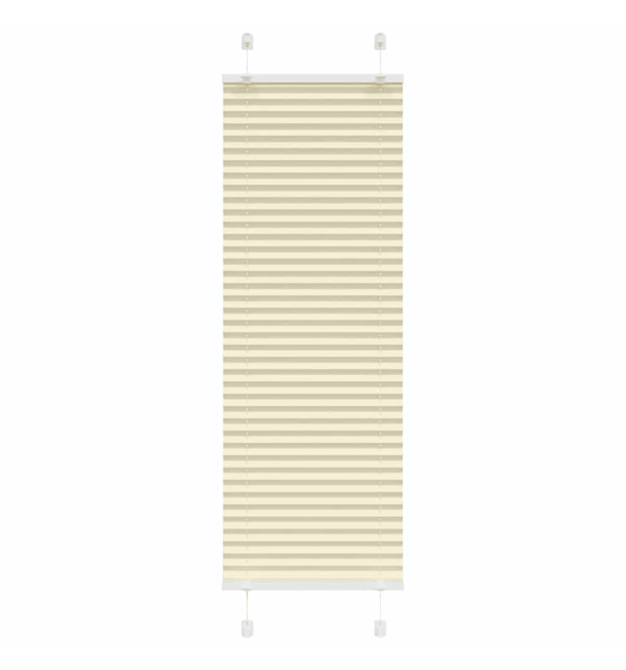 Store plissé crème 45x100 cm largeur du tissu 44,4 cm polyester | Mobilier & Déco