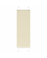 Store plissé crème 45x100 cm largeur du tissu 44,4 cm polyester | Mobilier & Déco