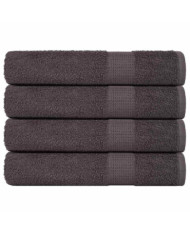 Serviettes 4 pcs anthracite 100x200 cm 360 g/m² 100% coton | Mobilier & Déco