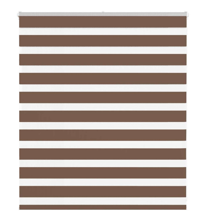 Store zèbre marron 120x100cm largeur du tissu 115,9cm polyester | Mobilier & Déco