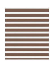 Store zèbre marron 120x100cm largeur du tissu 115,9cm polyester | Mobilier & Déco