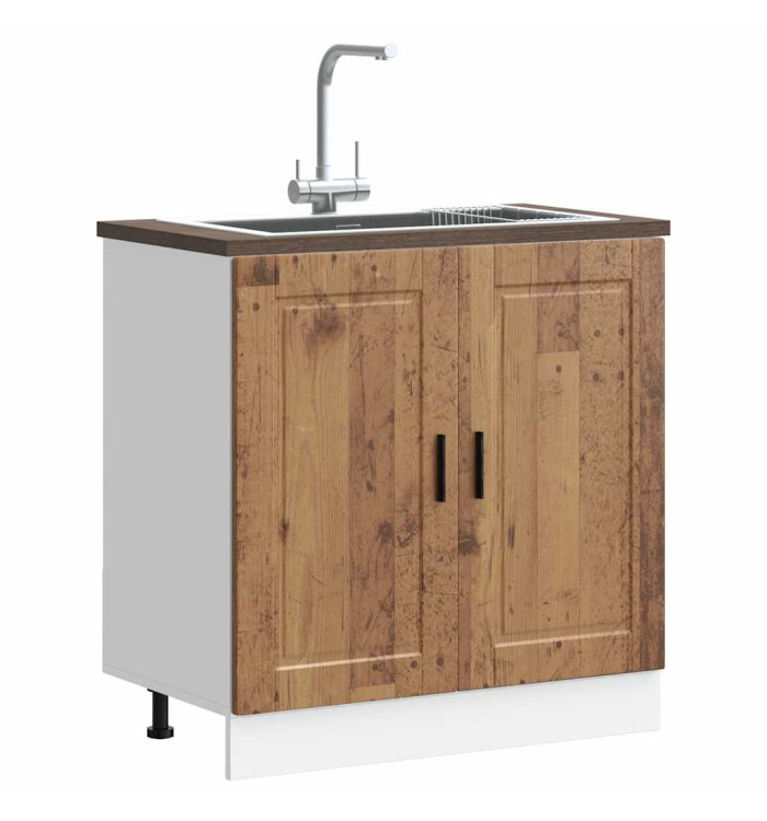 Meuble bas pour évier Porto vieux bois bois ingénierie | Mobilier & Déco