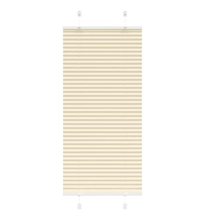 Store plissé crème 65x150 cm largeur du tissu 64,4 cm polyester | Mobilier & Déco