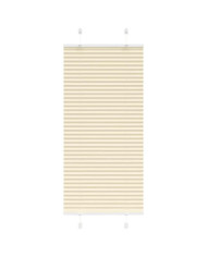 Store plissé crème 65x150 cm largeur du tissu 64,4 cm polyester | Mobilier & Déco