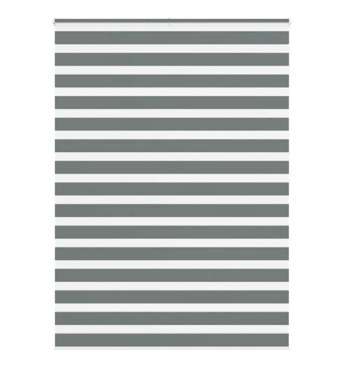Store zèbre gris foncé largeur du tissu 150,9 cm polyester | Mobilier & Déco