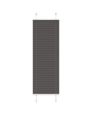 Store plissé noir 40x150 cm largeur du tissu 39,4 cm polyester | Mobilier & Déco