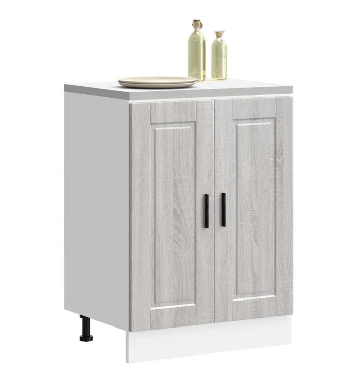 Armoire de cuisine Porto sonoma gris bois d'ingénierie | Mobilier & Déco