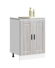 Armoire de cuisine Porto sonoma gris bois d'ingénierie | Mobilier & Déco