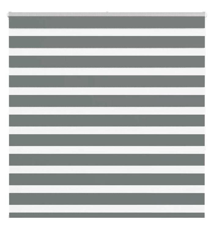Store zèbre gris foncé largeur du tissu 140,9 cm polyester | Mobilier & Déco