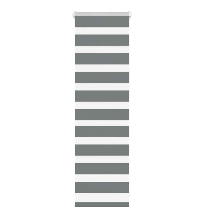 Store zèbre gris foncé largeur du tissu 35,9 cm polyester | Mobilier & Déco