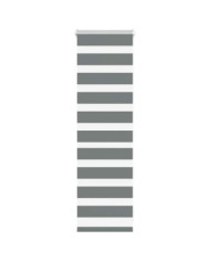 Store zèbre gris foncé largeur du tissu 35,9 cm polyester | Mobilier & Déco