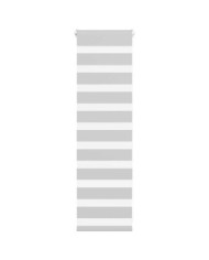Store zèbre gris clair largeur du tissu 45,9 cm polyester | Mobilier & Déco