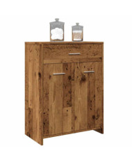 Armoire de salle de bain vieux bois 60x33x80 cm bois ingénierie | Mobilier & Déco