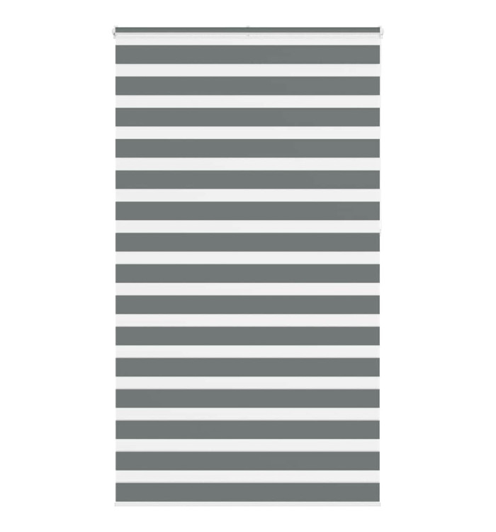 Store zèbre gris foncé largeur du tissu 125,9 cm polyester | Mobilier & Déco