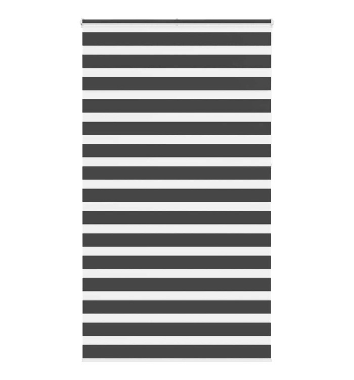 Store zèbre noir 125x230 cm largeur du tissu 120,9 cm polyester | Mobilier & Déco
