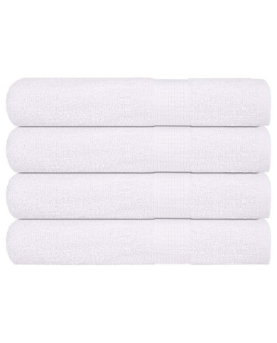 Serviettes 4 pcs blanc 100x200 cm 360 g/m² 100% coton | Mobilier & Déco