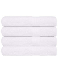 Serviettes 4 pcs blanc 100x200 cm 360 g/m² 100% coton | Mobilier & Déco