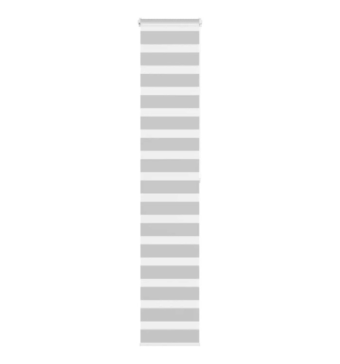 Store zèbre gris clair largeur du tissu 40,9 cm polyester | Mobilier & Déco