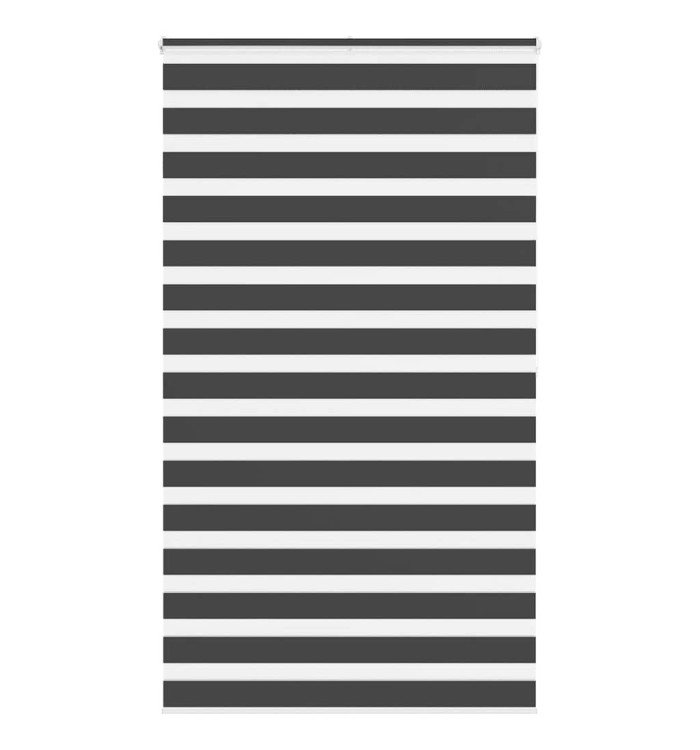 Store zèbre noir 120x200 cm largeur du tissu 115,9 cm polyester | Mobilier & Déco