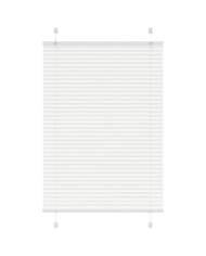Store plissé blanc 100x100 cm largeur du tissu 99,4cm polyester | Mobilier & Déco