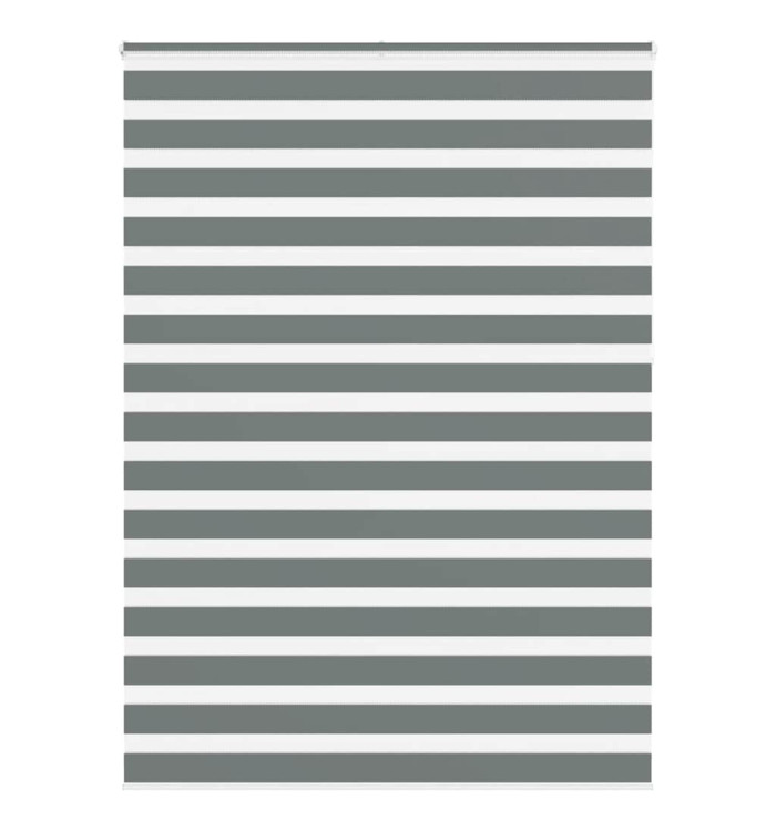 Store zèbre gris foncé largeur du tissu 150,9 cm polyester | Mobilier & Déco