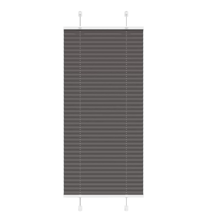 Store plissé noir 65x100 cm largeur du tissu 64,4 cm polyester | Mobilier & Déco