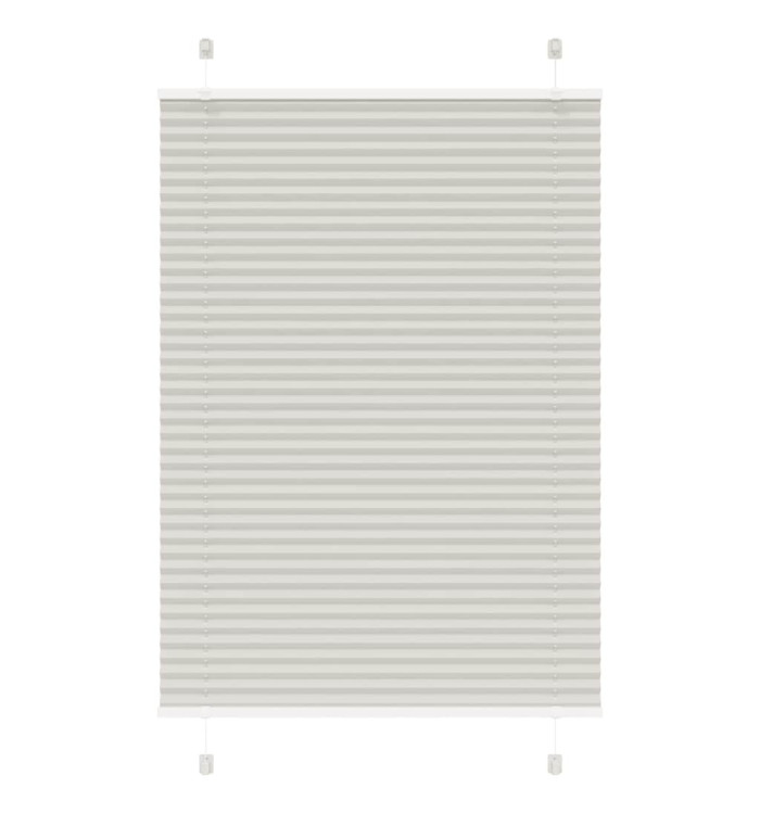 Store plissé gris clair 100x100 cm largeur du tissu 99,4cm | Mobilier & Déco
