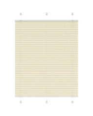 Store plissé crème 105x100cm largeur du tissu 104,4cm polyester | Mobilier & Déco